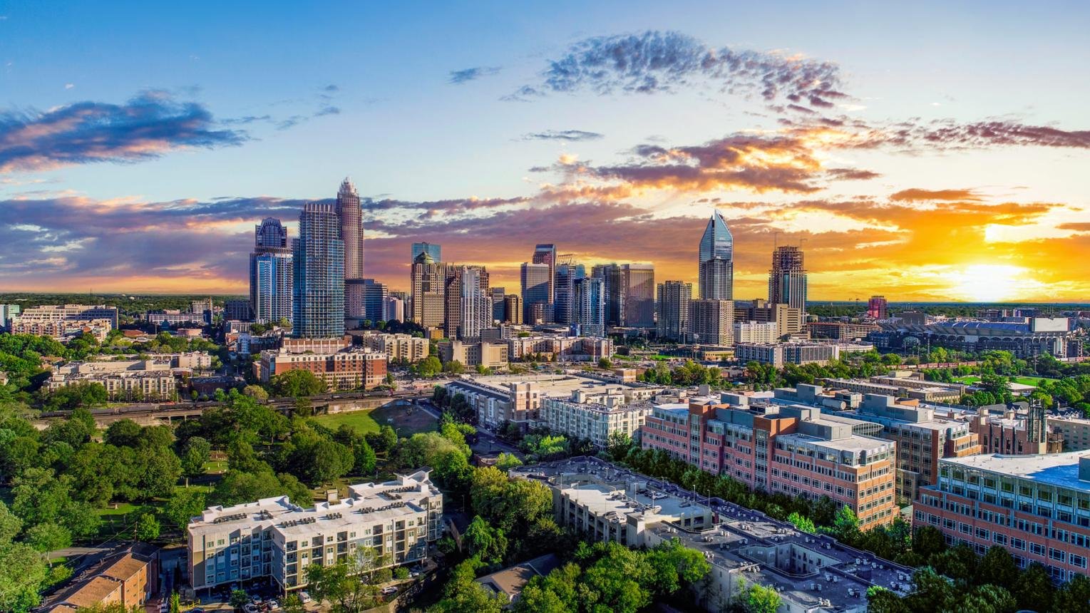 Uptown Charlotte, NC skyline